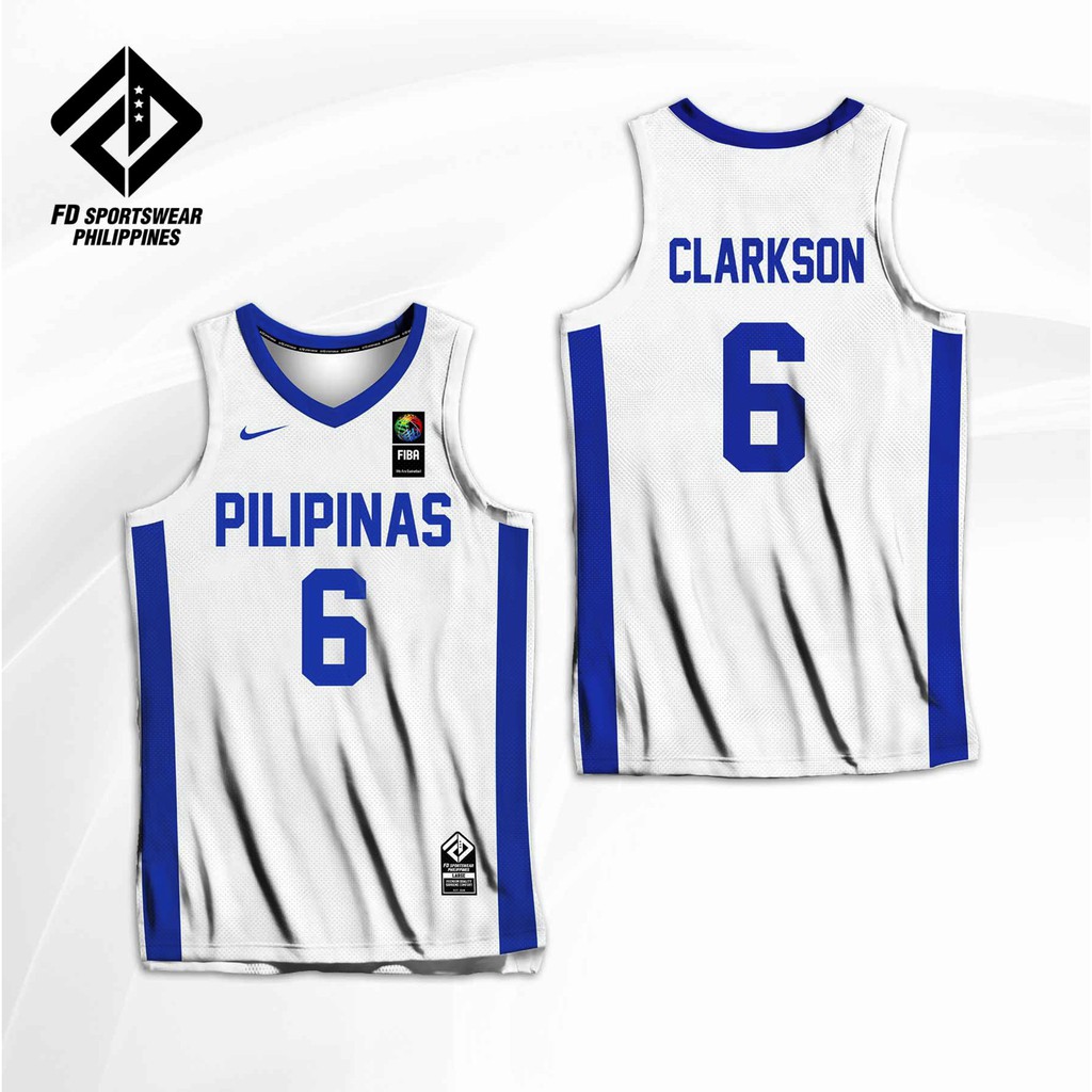 JordansSecretStuff Jordan Clarkson Gilas Pilipinas FIBA World Philippines Asia Basketball Dry Fit Jersey M / Blue