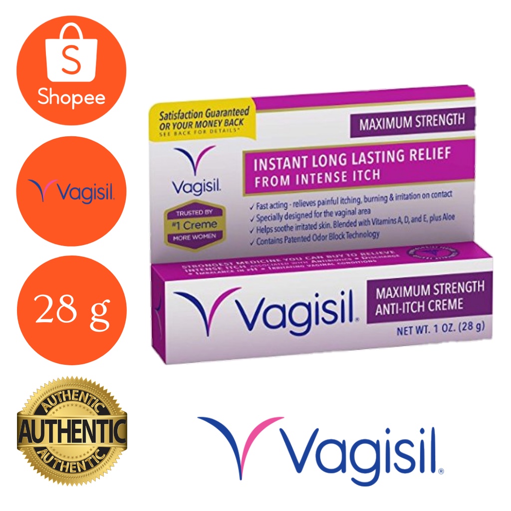 Vagisil Anti Itch Maximum Strength Yeast Infection Creme G Shopee