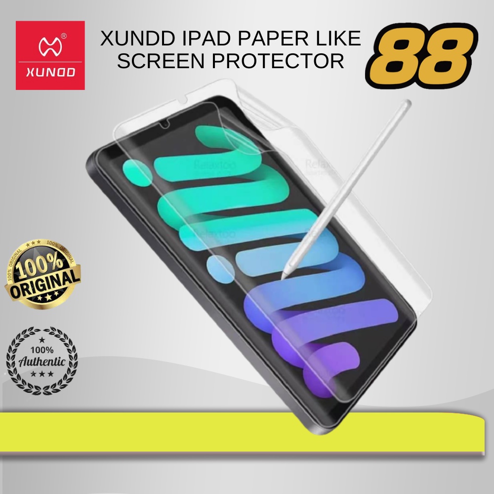 IPAD MINI 6 XUNDD Paper Like Screen Protector Shopee Philippines