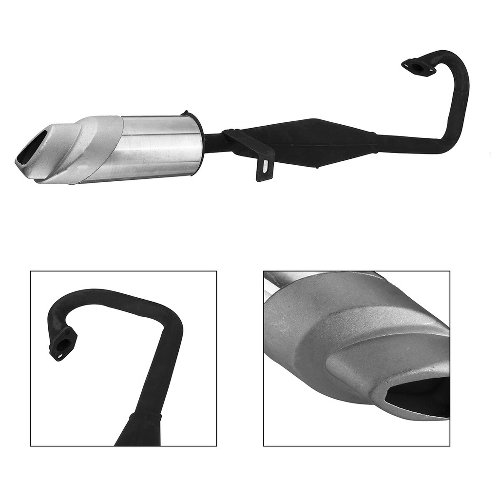 Pocket Rocket Stroke Exhaust Pipe Muffler With Expansion Chamber