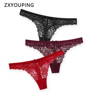 Low Waist Transparent Panties Sexy Lace Thong Ladies Butterfly