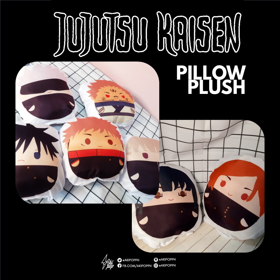 JUJUTSU KAISEN PILLOW PLUSHIE PLUSH [Gojo Geto Suguru Toji Choso Nanami ...