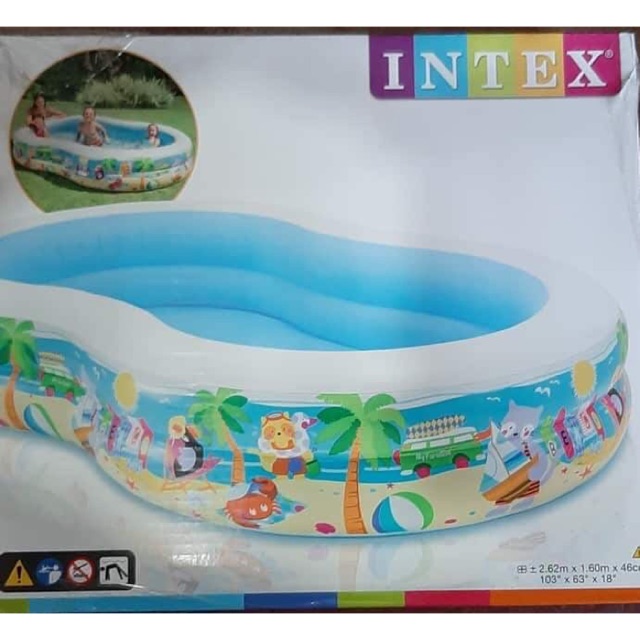 Intex swim best sale center seashore pool