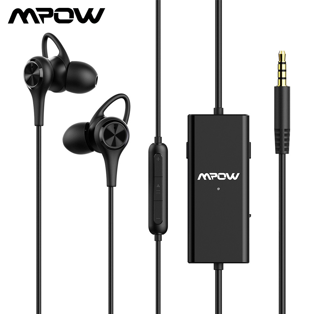 Active noise cancelling earphones wired sale