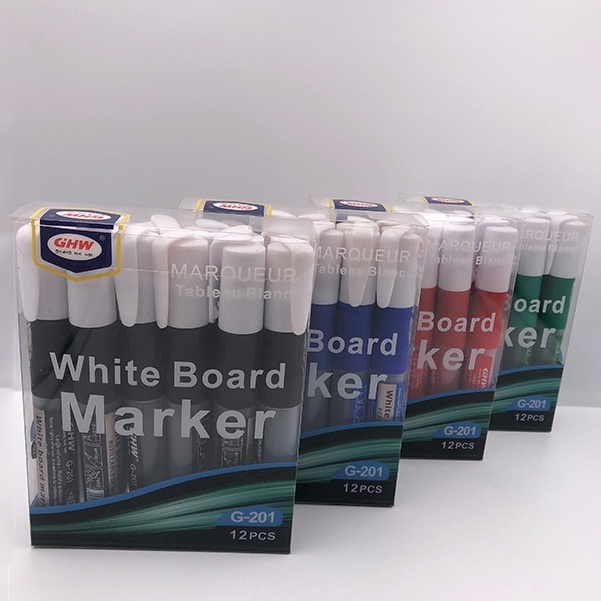 12pcs Whiteboard Marker school White Board Marker With Eraser and