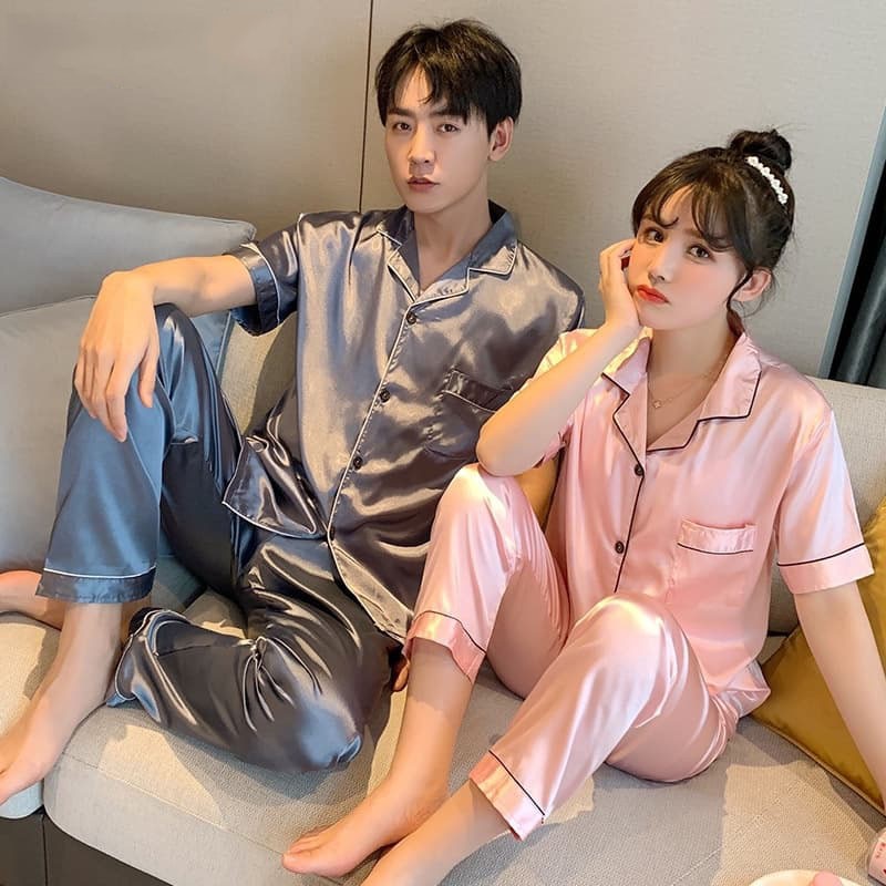 Pajama terno silk online shopee