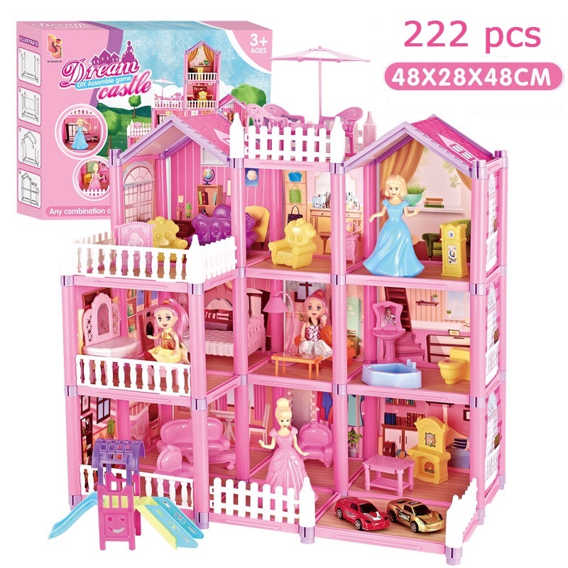 Toy castle Doll House/Children Toys Girls Story Villa DIY Birthday ...