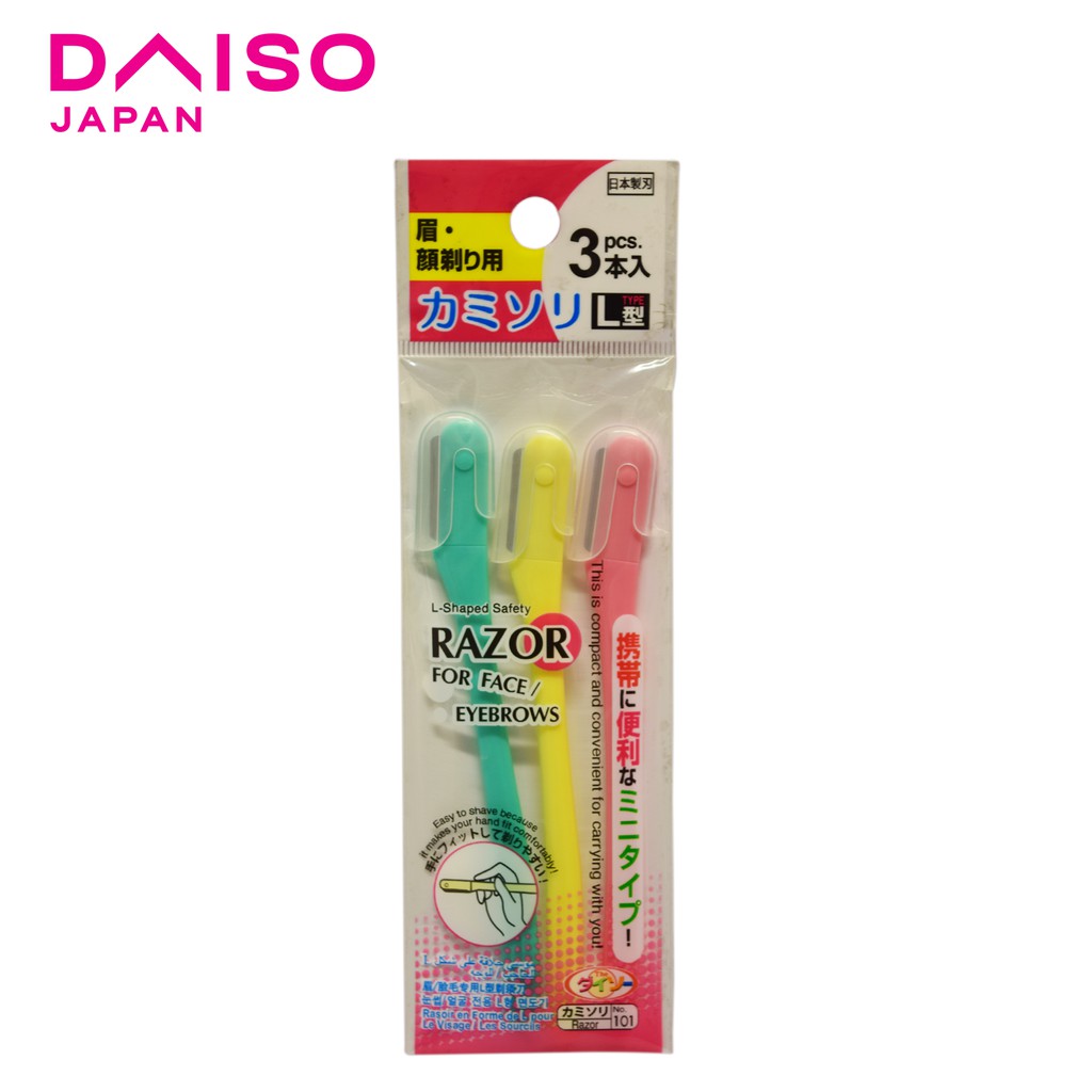 Daiso L Type Face Razor 3 pcs Shopee Philippines