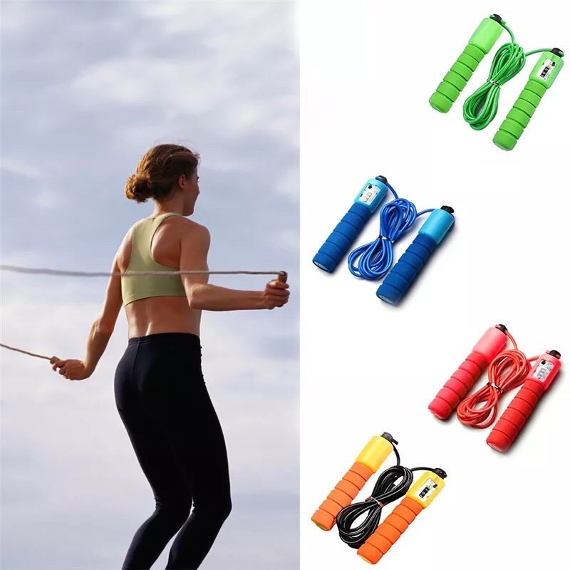 Jump Rope w/counter skipping plastic rope | Shopee Philippines