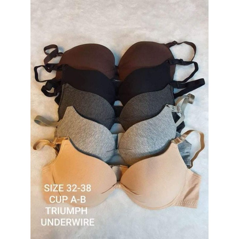 Push Up Twisted Triumph Bra With Wire Onhand Sizes 32 34 36 38 40 Shopee Philippines