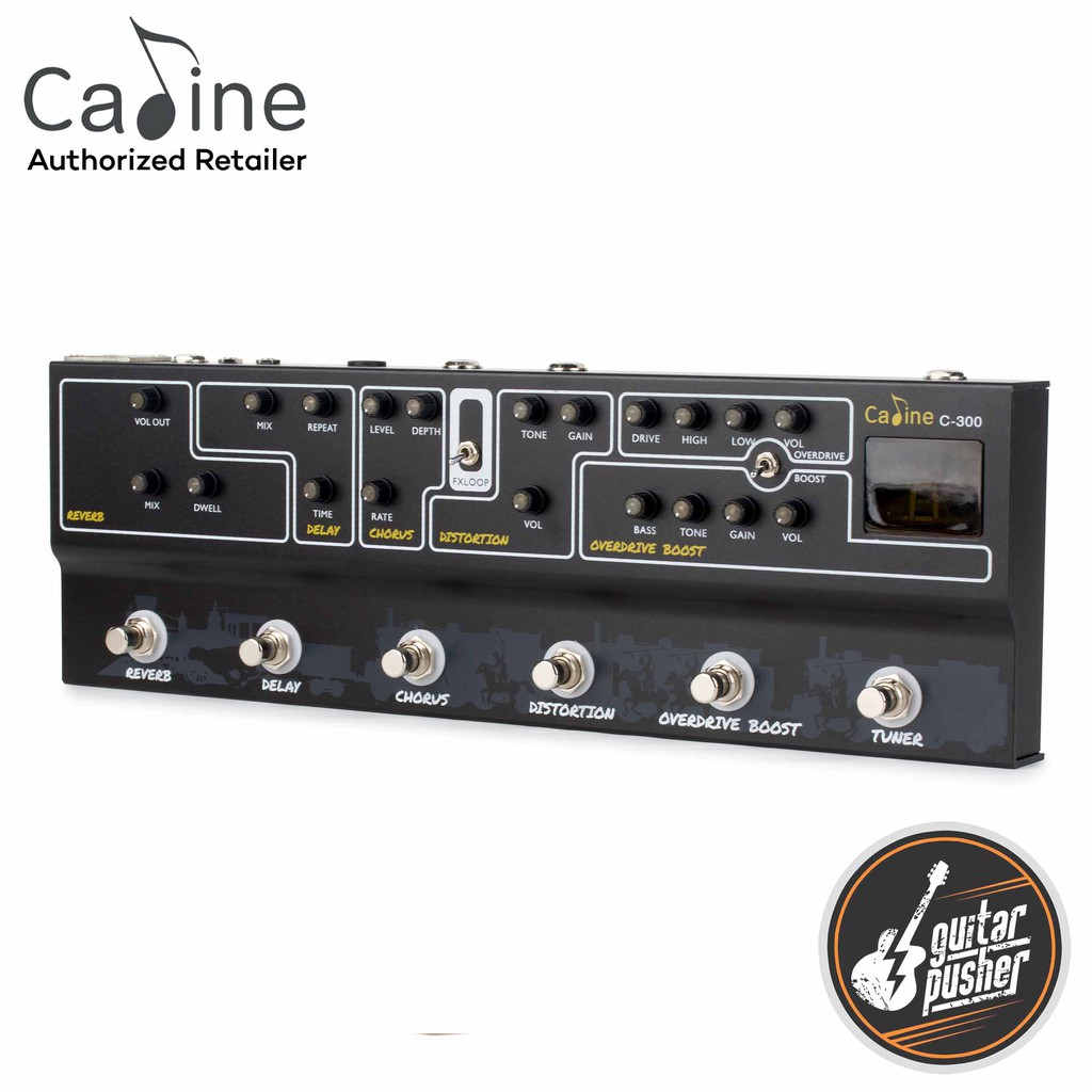 Pedale Overdrive Caline CP-509 Stack Attack - Per Chitarra, Con Compressione E True Bypass