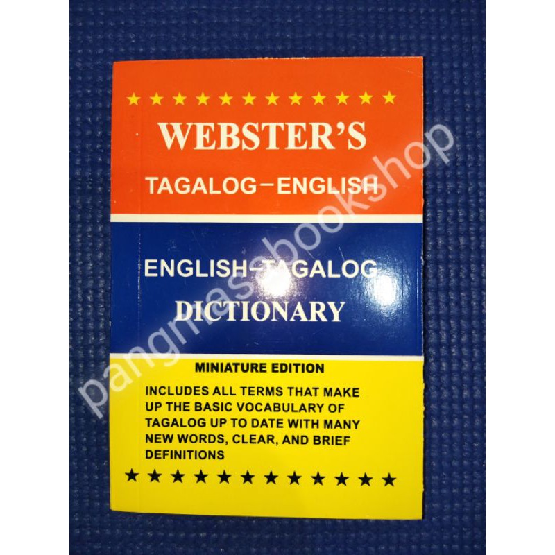 Authentic ster's TagalogEnglish Dictionary Miniature Edition