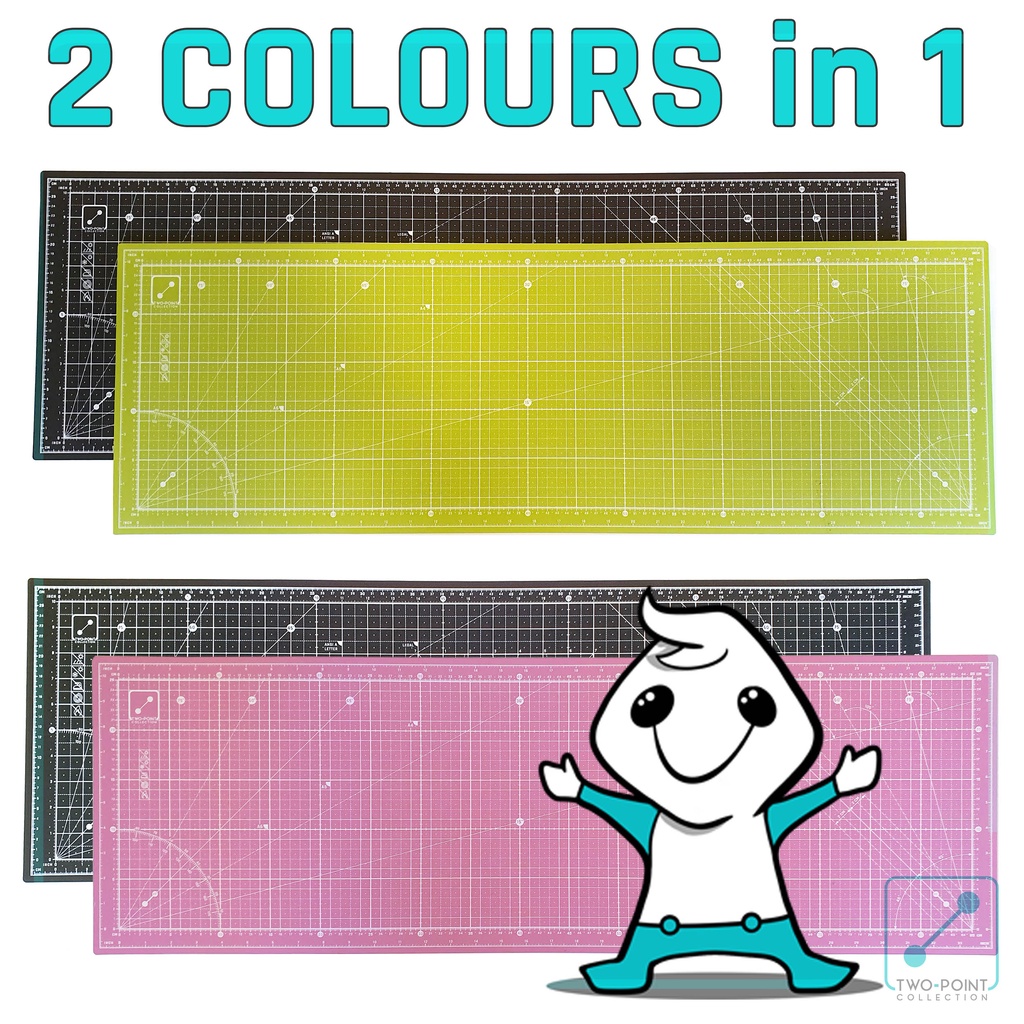 Cutting Mat Dual - Designer Series (90 x 30 cm / 36 x 12 in) A3 Double  Landscape Size