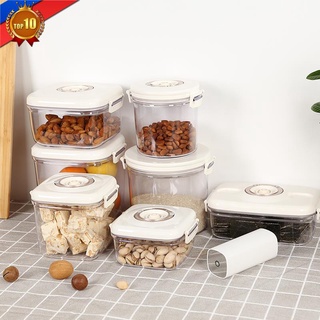 Circle Rectangle Vacuum Container Large Capacity Crisper Kitchen