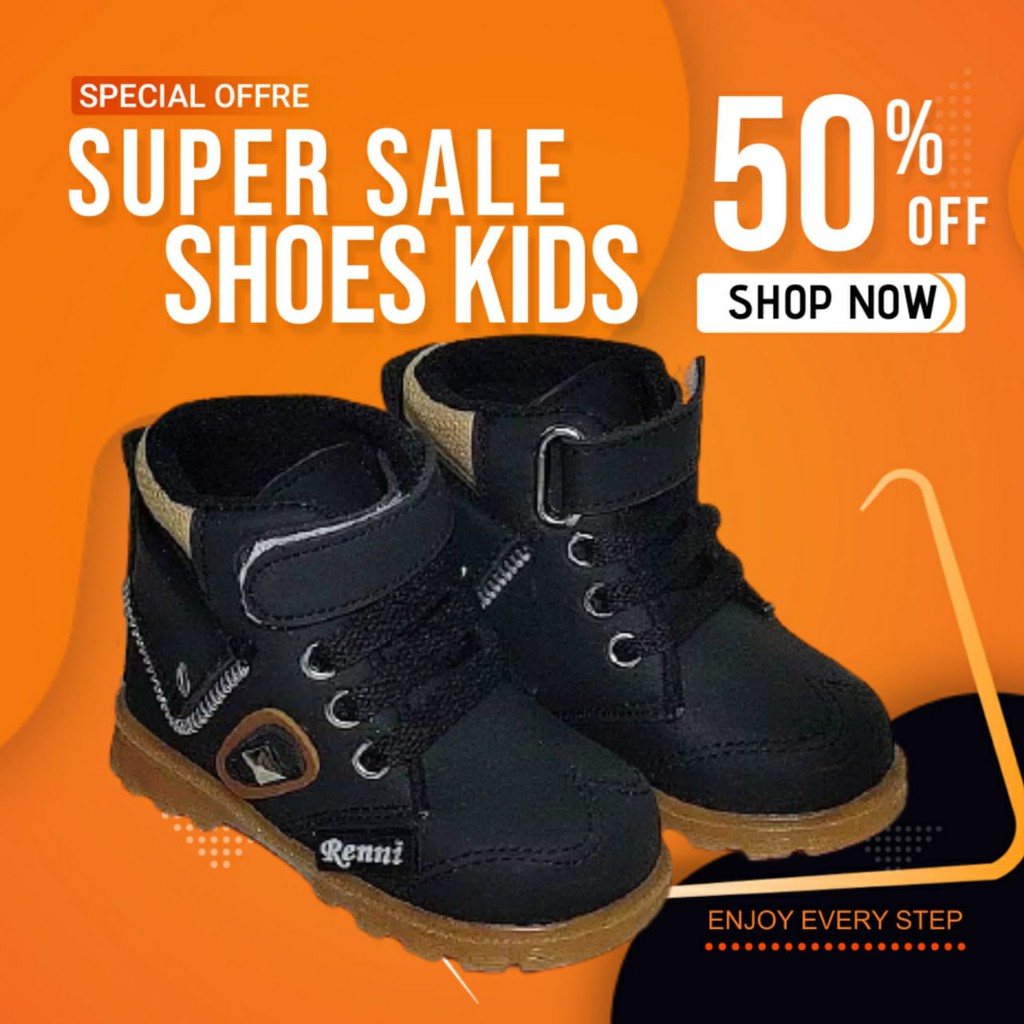 Children s Boots Boys Boots Black Cute Zipper Shopee Philippines
