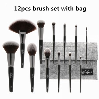 gans Lief Demonteer Sylyne Professional Makeup Brushes Set 12 pieces. | Shopee Philippines