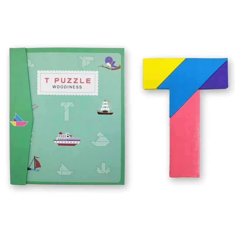Kids Magnetic 3D Puzzle Geometric Shape Tangram Jigsaw Montessori IQ ...