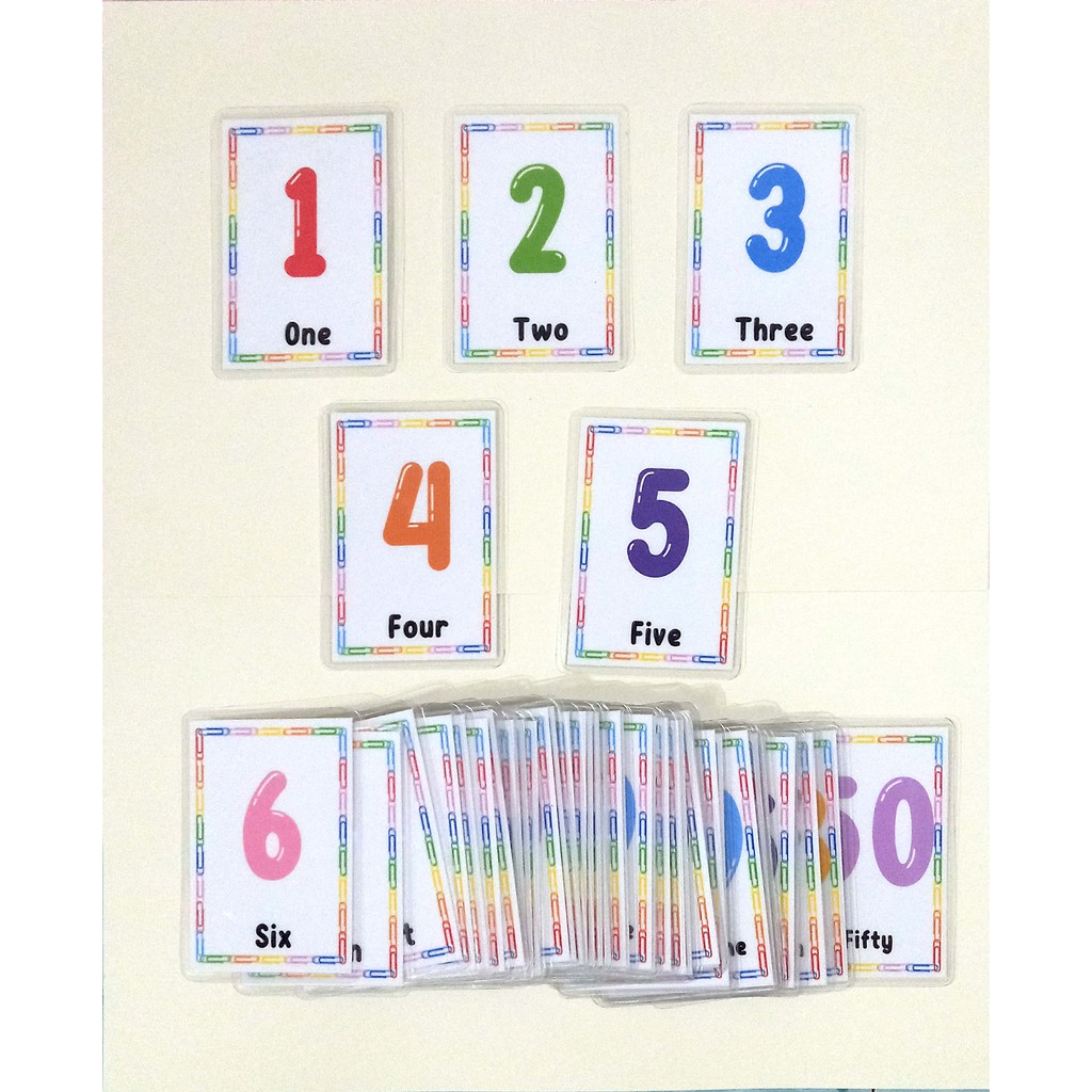 Laminated Flash cards Numbers 1100 Laminated Flashcards Shopee