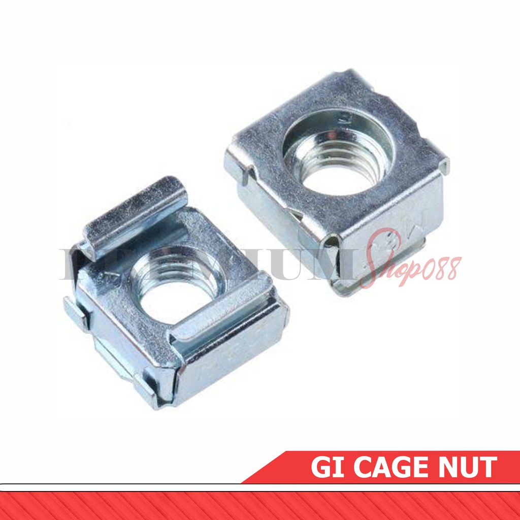 10pcs M3 M4 M5 M6 Cage Nut for Server Shelf Caged Nuts Rack Din