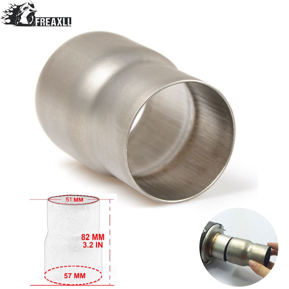Universal 61mm 51mm Motorcycle Modified exhaust Muffler pipe Adapter