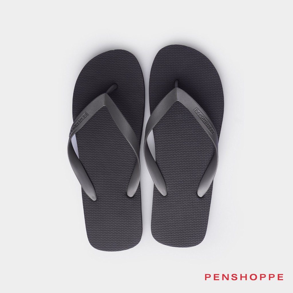 Penshoppe Flip Flops Slippers For Men (Black/Navy Blue/Slate Gray ...