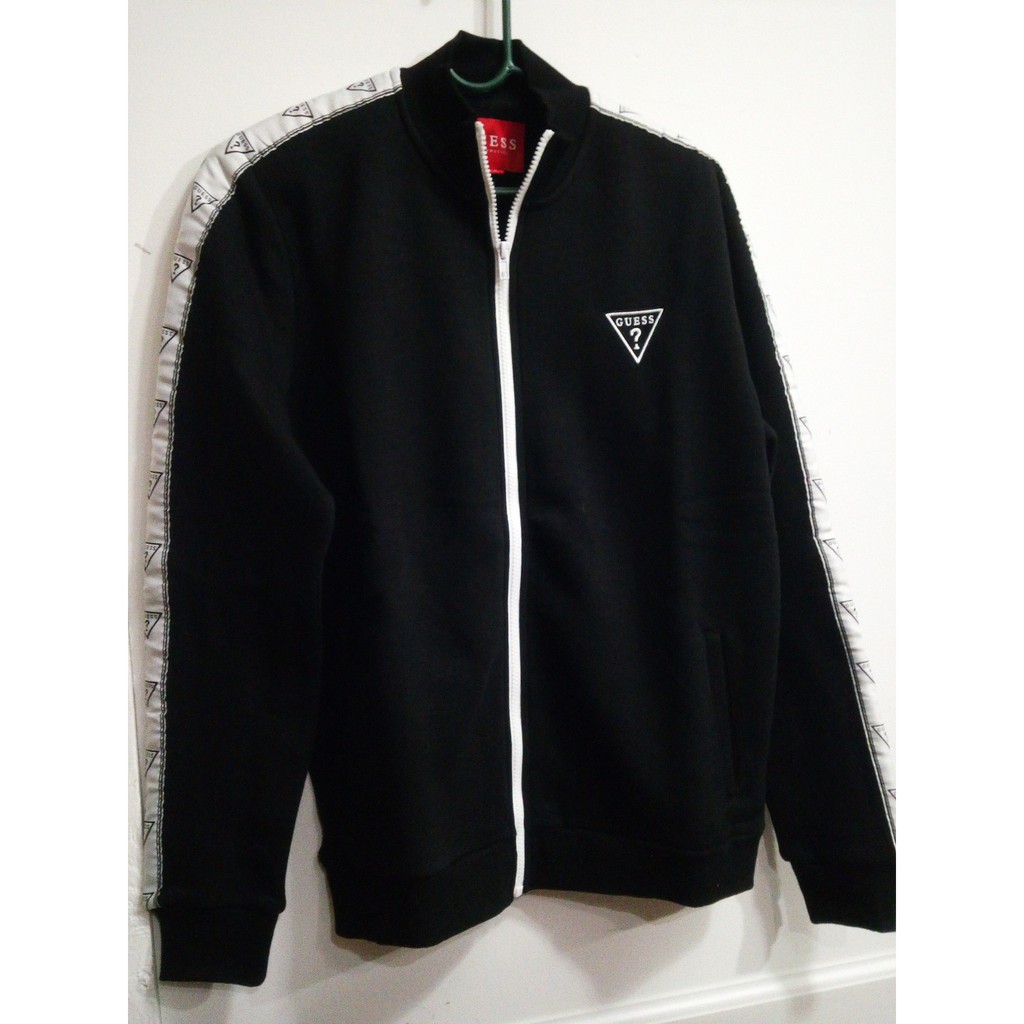 Guess black on sale jacket with hood