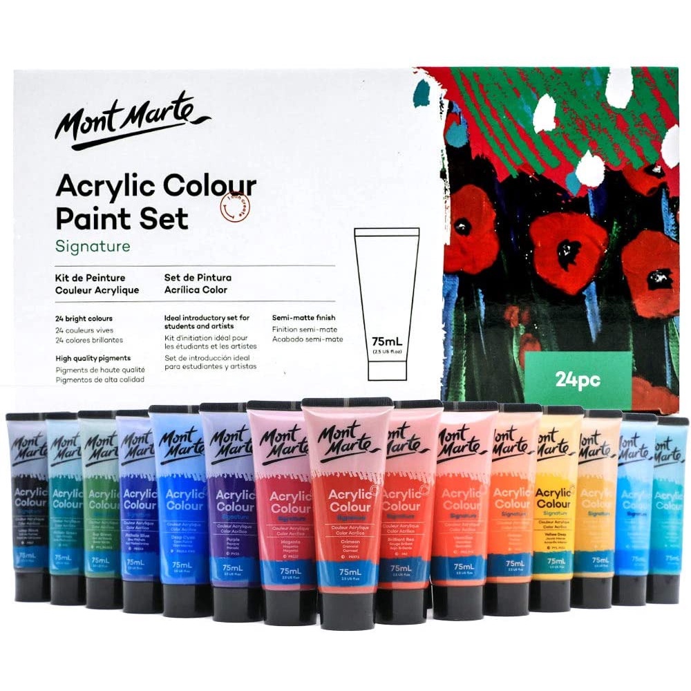 Mont Marte Signature Acrylic Color Paint Set 18 Colour 36ml : Mont - View #3