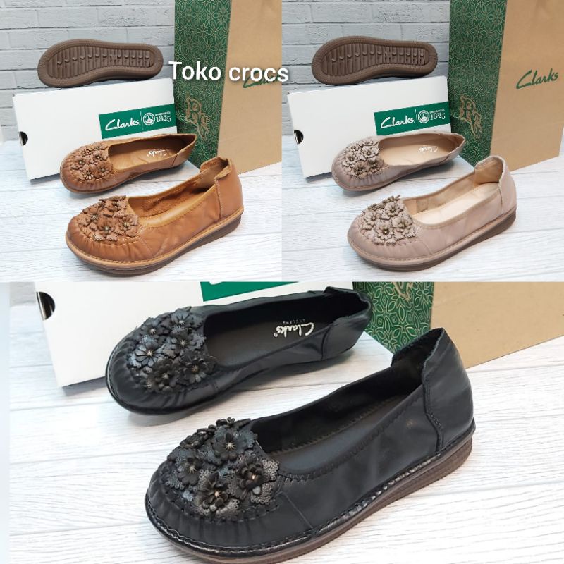 Clarks Flats Rg2085/Clarks Flats Women's Shoes | Shopee Philippines