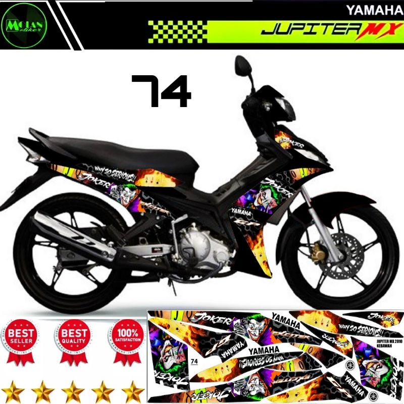 Decal Sticker Striping Jupiter Mx 135 Old Variation 2006-2010 - Jupiter ...