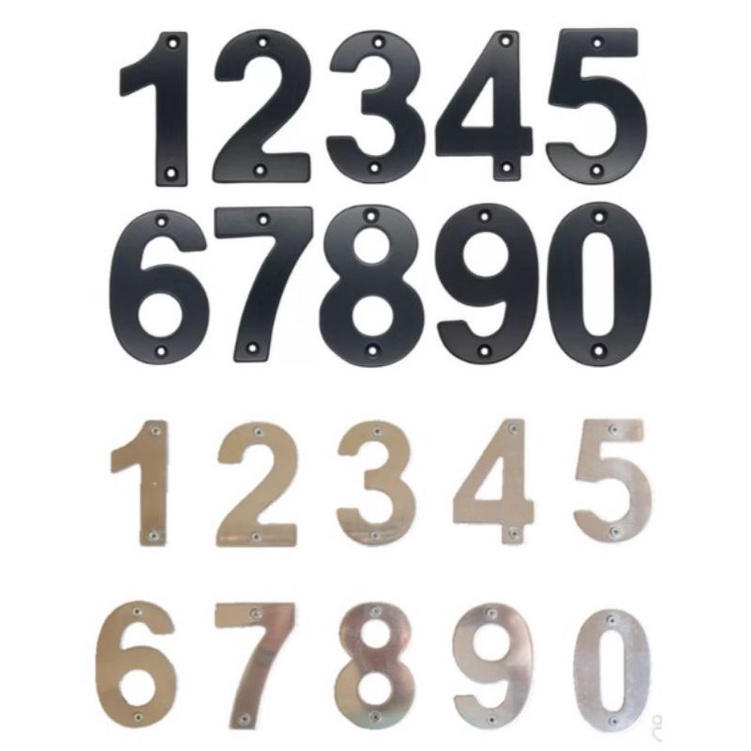 3 Inches Metal House Gate Front Door Numbers Display(mirror Stainless 