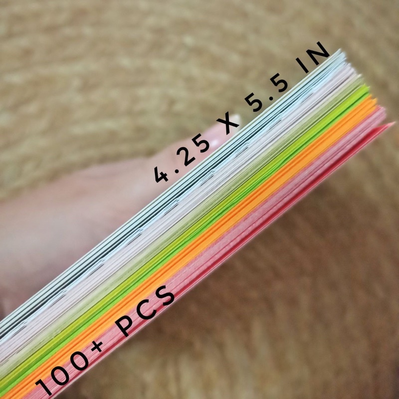 [100+ PCS] Assorted Colored Paper Pack Shopee Philippines
