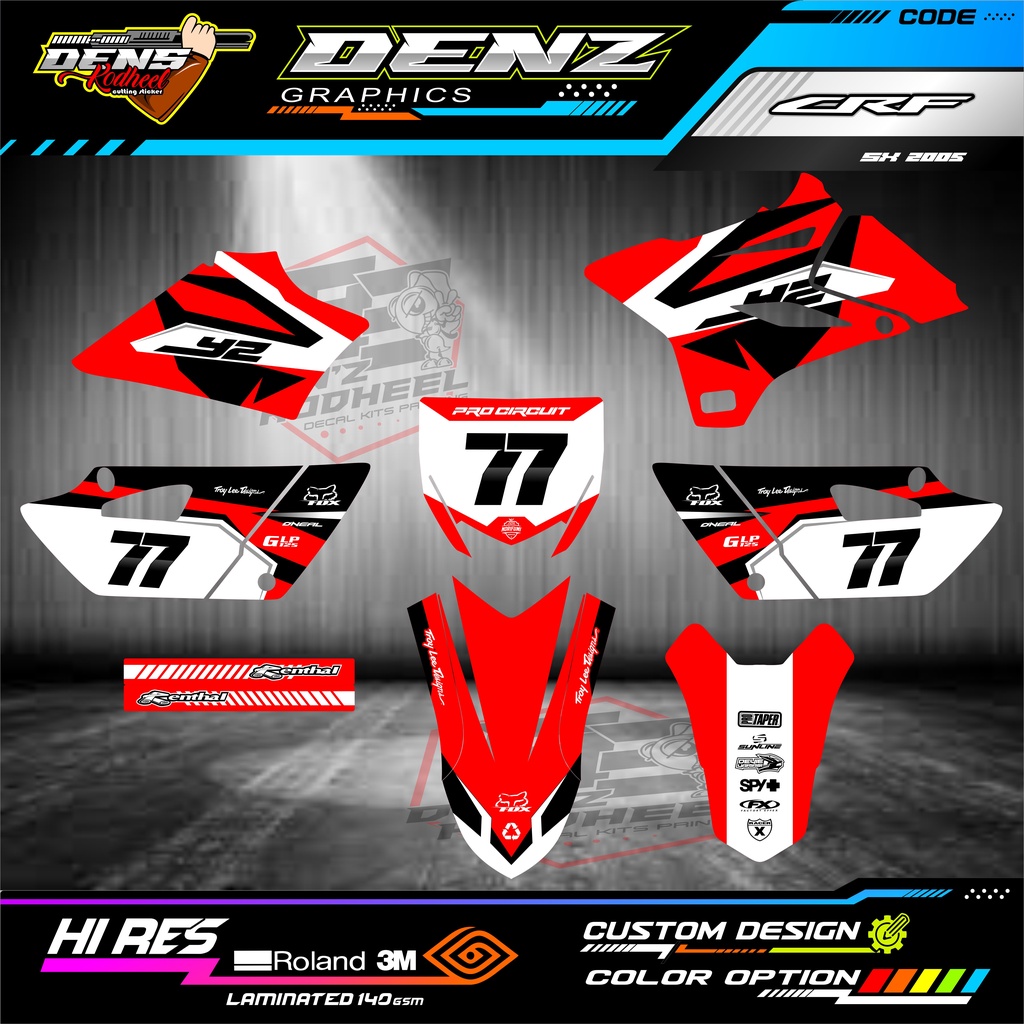 Decal sticker yz 85 new custom no name color motif full sticker yz 85 ...