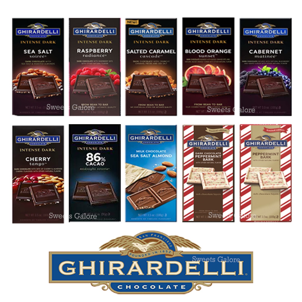 Ghirardelli Chocolate Bars With Free Premium Box | Shopee Philippines