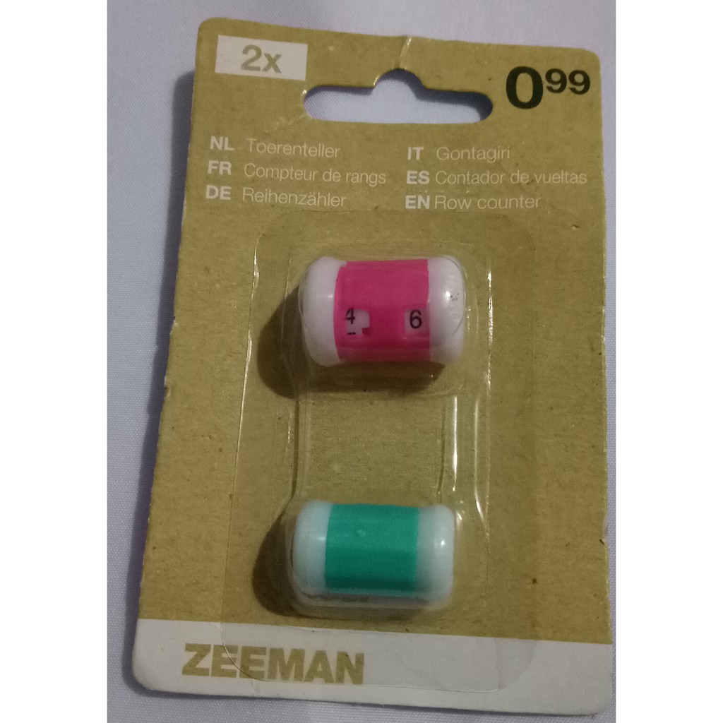 zeeman brand Crochet Tool Knitting Lines Number Stitch Manual Row