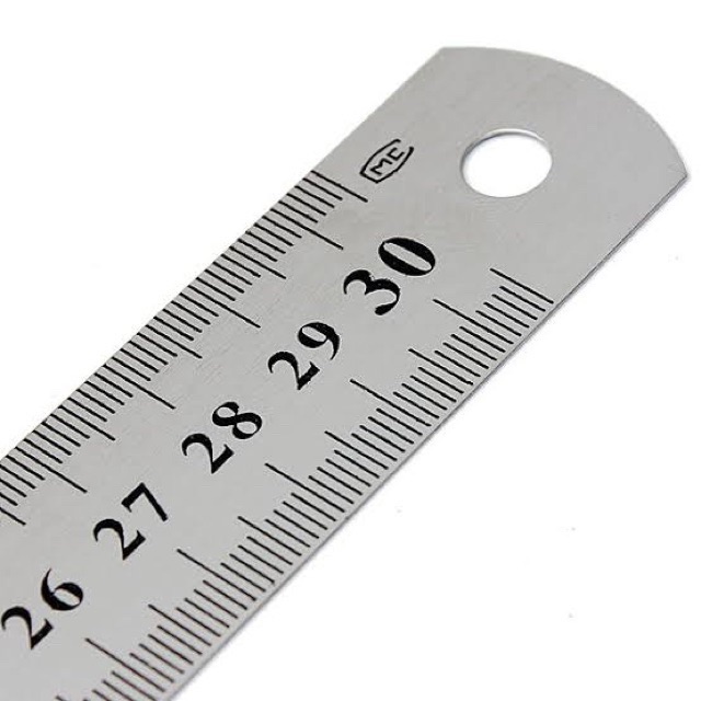 MC Stainless Steel Ruler 12”/30cm | Shopee Philippines