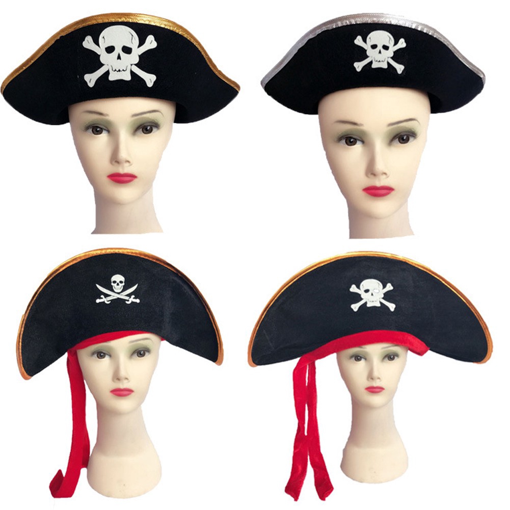 Cappello Da Pirata Caribico – Accessorio Per Feste A Tema – 1 Pezzo