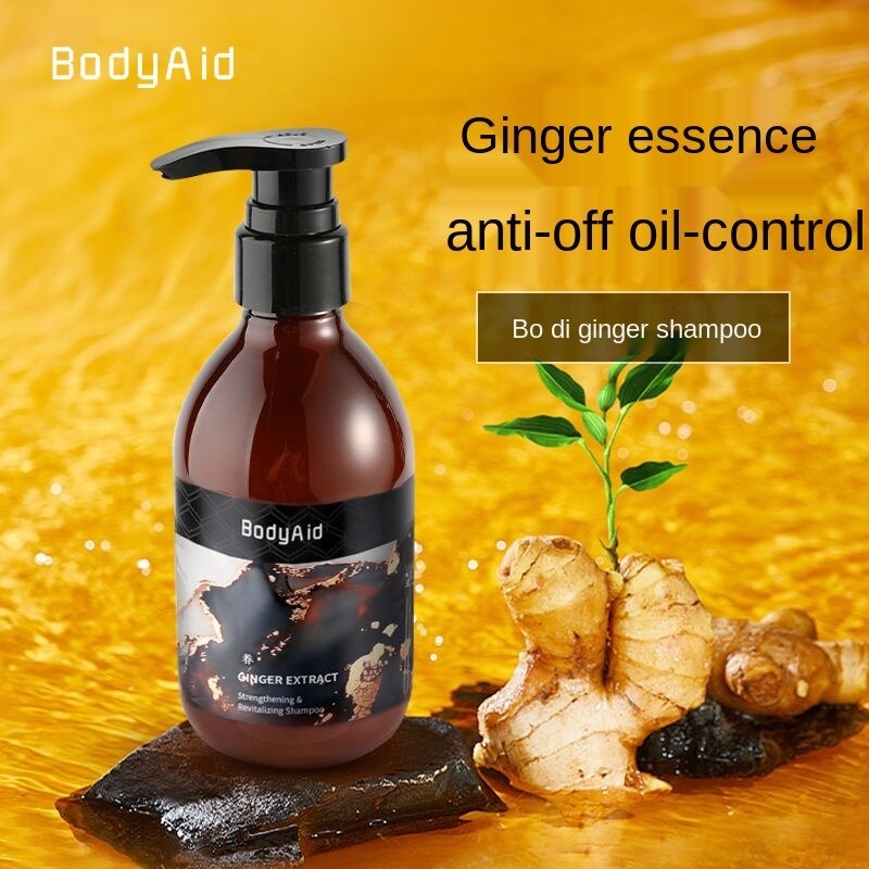 Official】 Bodyaid Anti Hair Loss Ginger Shampoo Anti Dandruff Strong Root Maintenance Shampoo