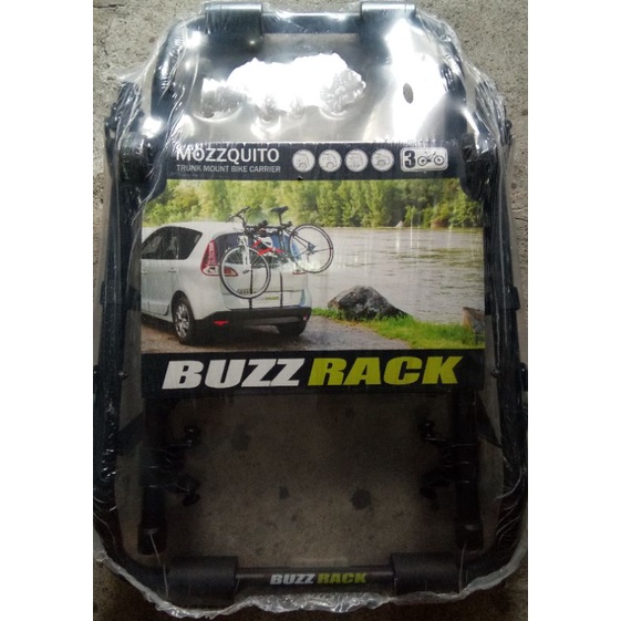 Buzzrack mozzquito trunk mounted 3 bike carrier hotsell