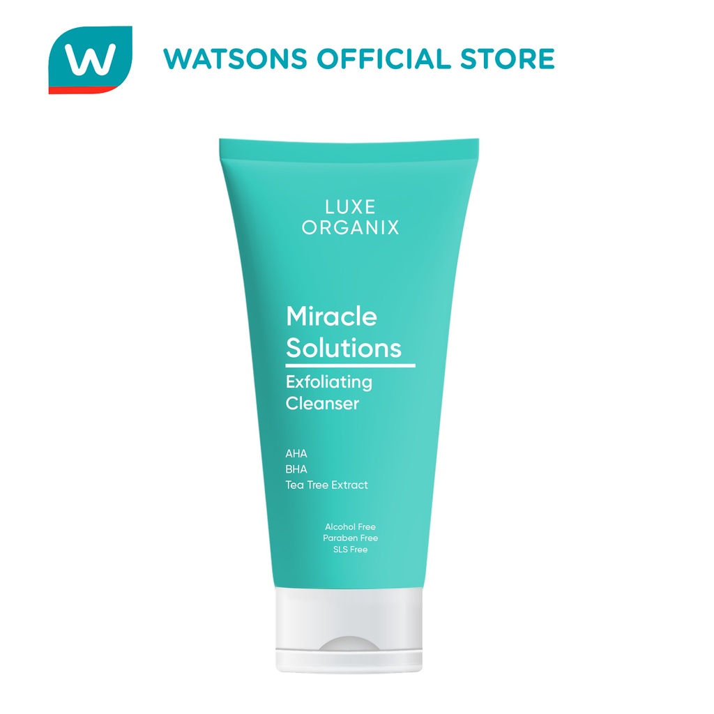 Luxe Organix Aha Bha Miracle Solutions Facial Cleanser 150g Shopee