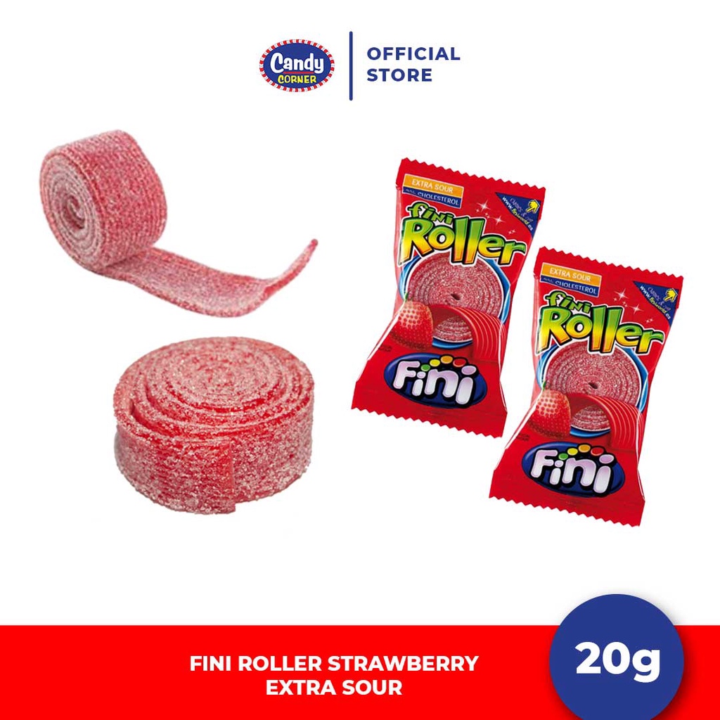 Fini Strawberry Sour Belts Roller 20g x 2pcs | Shopee Philippines