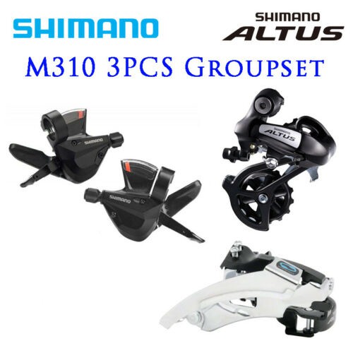 SHIMANO Altus 3PCS Groupset M310 Shifter Front Rear Derailleur 3x8