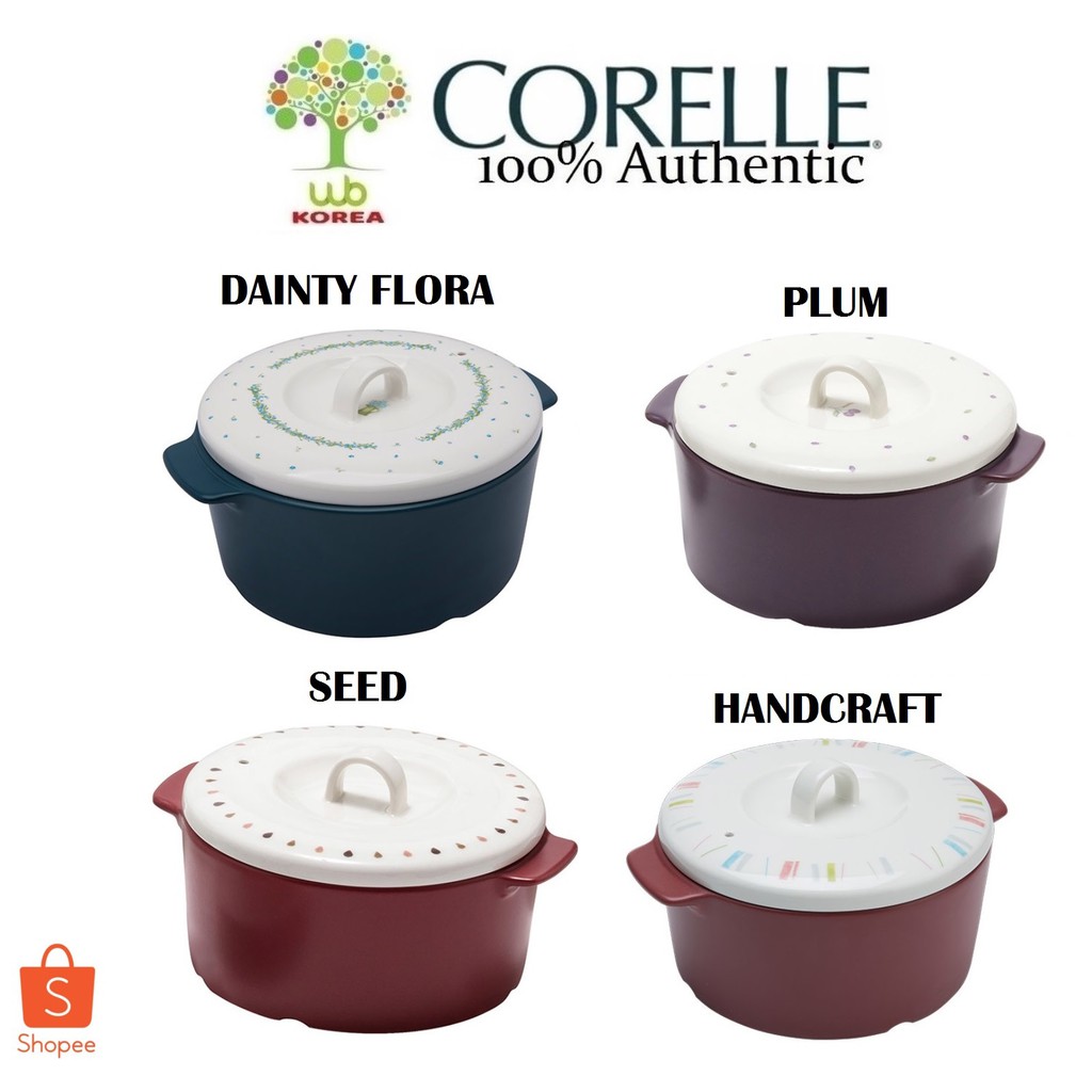 CORELLE Coordinates Porcelain Pot + Lid 16cm Shopee Philippines