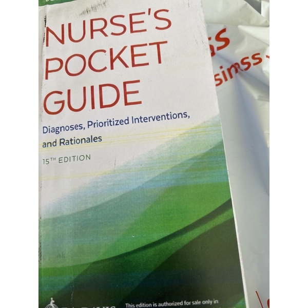 Nurses Pocket Guide 15th Ed Shopee Philippines