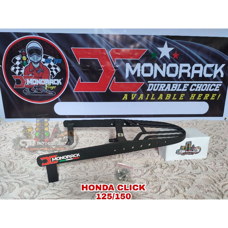 DC Monorack for Honda Click 125/150 v1/v2/v3 & Bend with Handle Bar ...