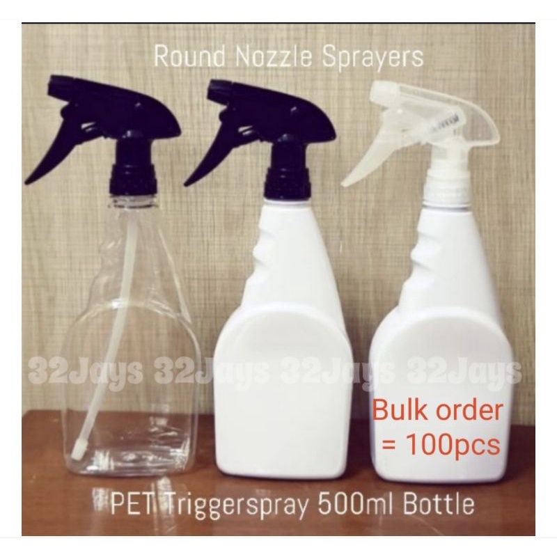 Bulk 100pcs Plastic PET 500ml TriggerSpray Bottle Empty Sprayer ...
