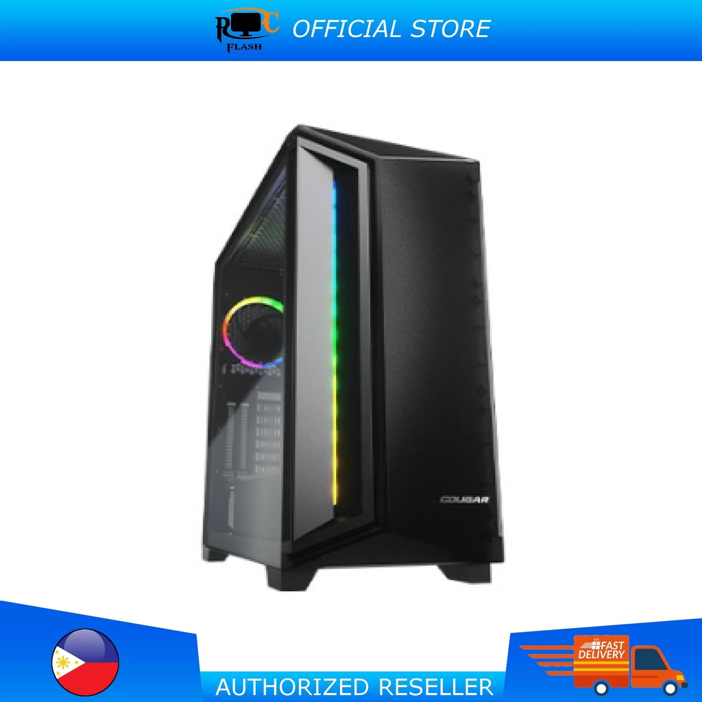 COMPUTER CASE COUGAR DARKBLADER X7 TRANSLUCENT BLACK RGB/MID TOWER/TG