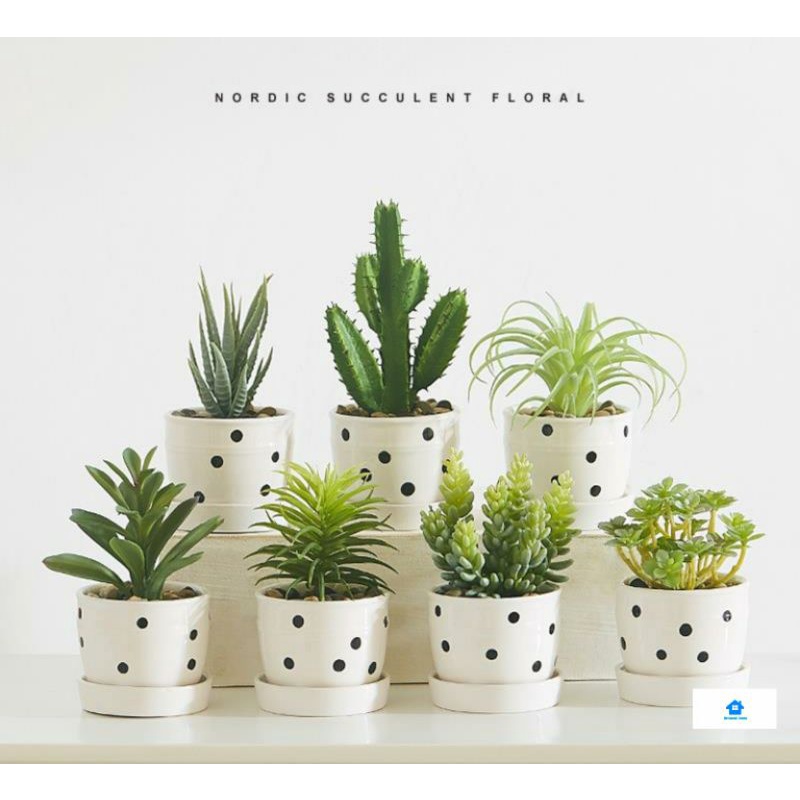 Polka Dot Vase Black and White Modern Home Decoration Flower Vase