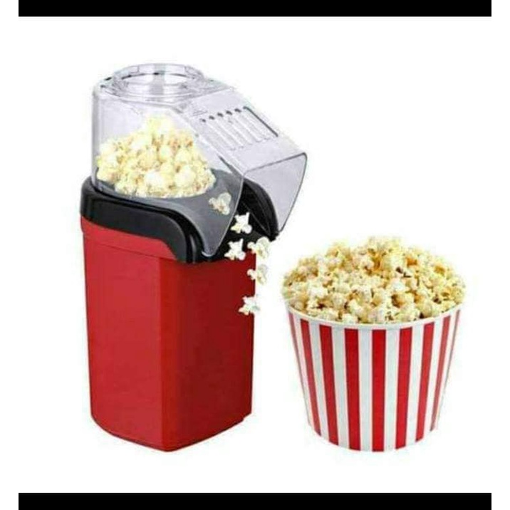 Easy Carry Electric Hot Air Popcorn Maker Retro Machine Cinema