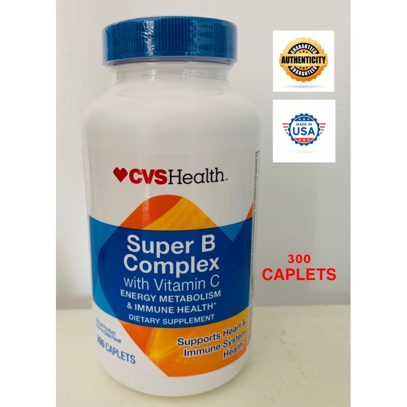 CVS Health Super B Complex with Vitamin C Caplets Ingredients