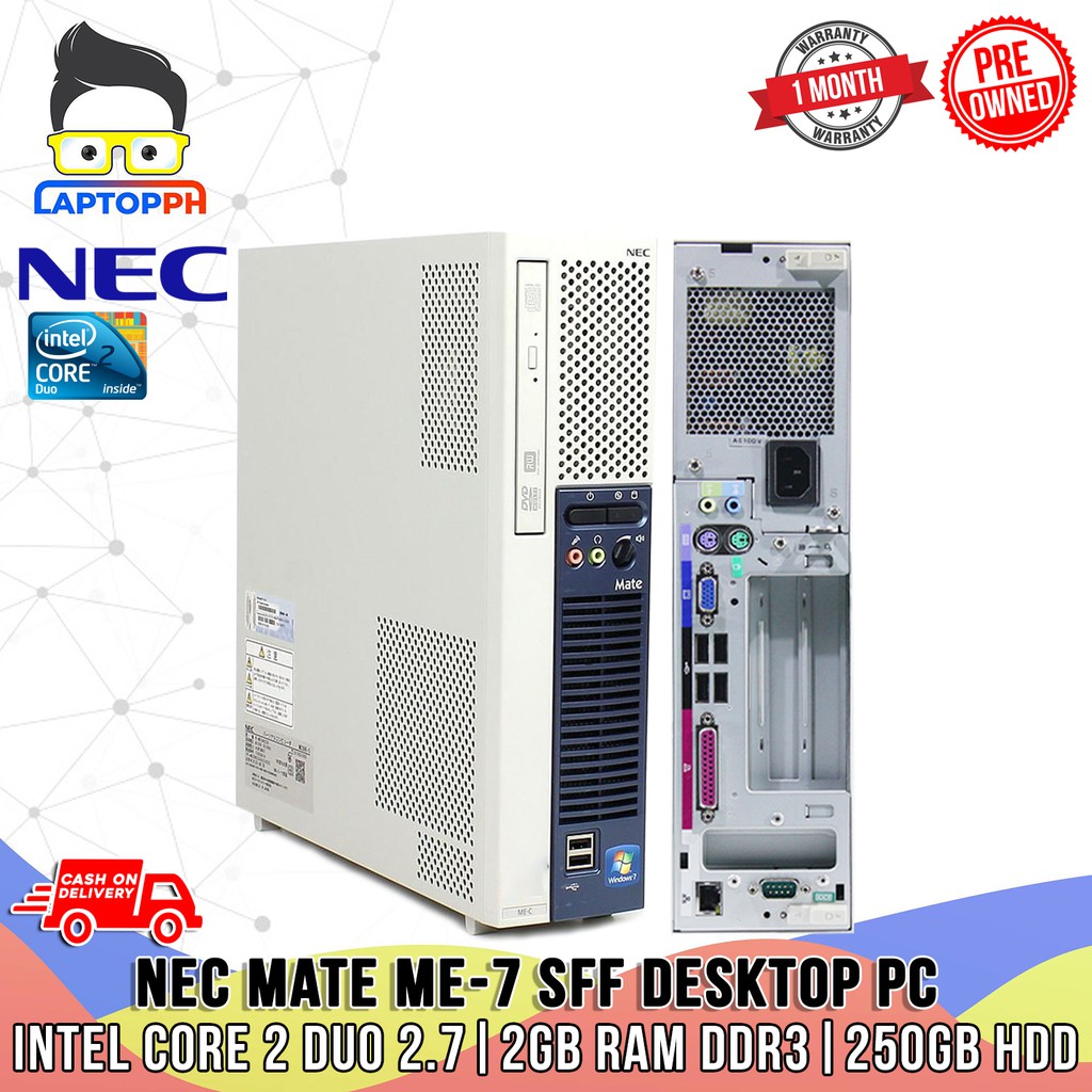 Nec Mate ME-7 SFF Desktop PC | Intel Core 2 Duo 2.7Ghz 